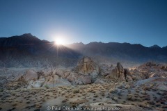 Sunset Over the Alabama Hills