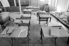 Abandoned Desks B&W