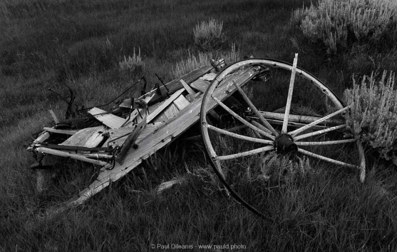 Old Wagon B&W