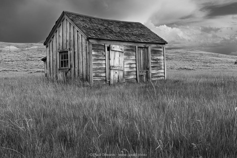Abandoned House Bodie B&W