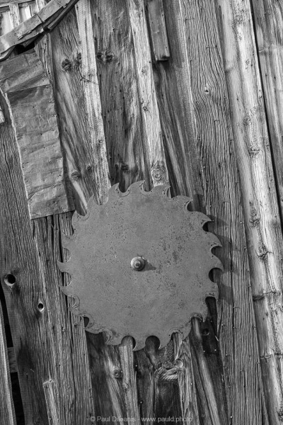 Bodie Sawmill Detail B&W