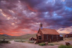Sunset and Old Church