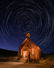 Star Trails Bodie Church