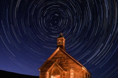 Star Trails Bodie Church