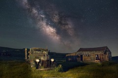 Abandoned truck and Milky Way Abandoned truck and Milky Way