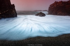 Sunset, Fog and Surf