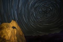 Shark Fin Arch with Star Trails