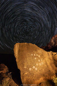 13 Moon Petroglyphs and Star Trails