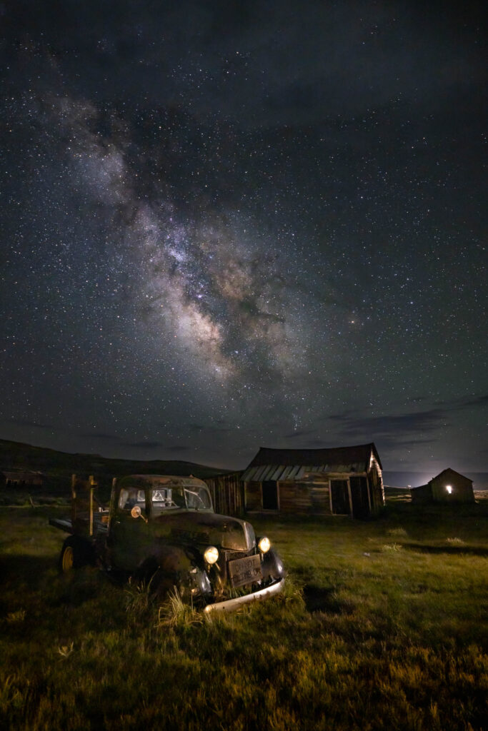  Milky Way Arches over an abandoned Ford truck 